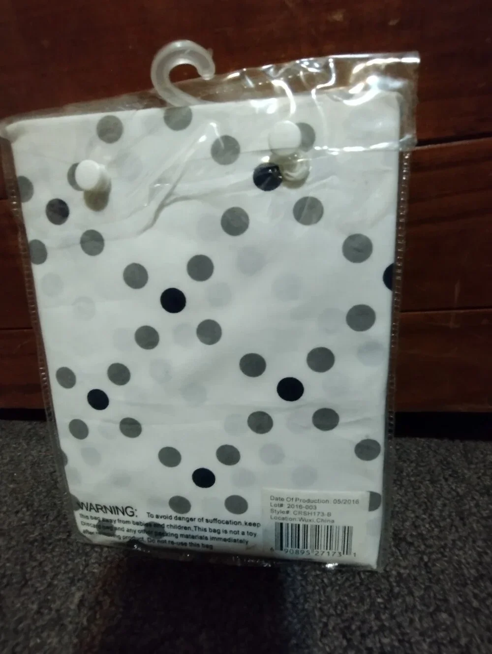 My Baby Sam Inc  Out of the Blue Polka Dot Crib Sheet - White & Gray